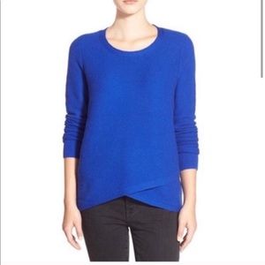 Madewell blue knit sweater.